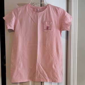 Vineyard Vines Light Pink Kids Tee with Pocket